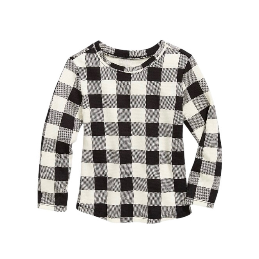 Old Navy Girls Thermal Knit Long Sleeve Tee